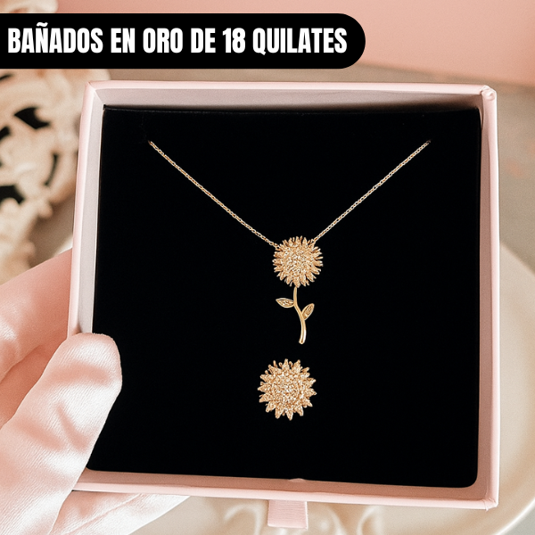 Colección Sunrise Duo: collar + anillo bañados en oro ✨ Elegancia y delicadeza en cada detalle